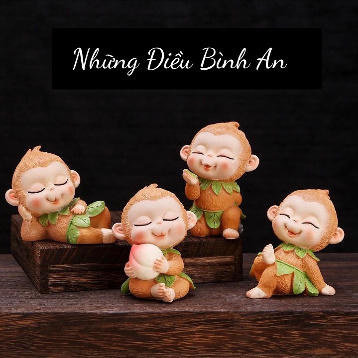 Tượng Tôn Ngộ Không trang trí bàn làm việc, để xe ô tô, trang trí thư giãn 💕FREESHIP 50k💕 Những Điều Bình An