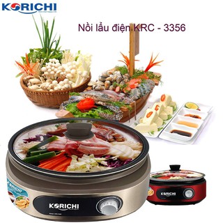 Nồi Lẩu Nướng Điện Đa Năng Korichi KRC3556 - Chính Hãng