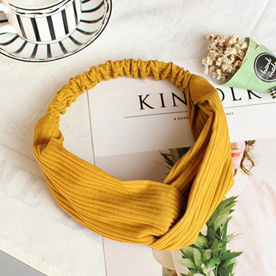 Băng Đô Màu Trơn Phong Cách Hàn Quốc Xinh Xắn Cho Nữ