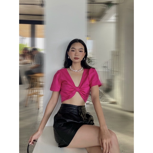 SAP-Áo croptop nơ