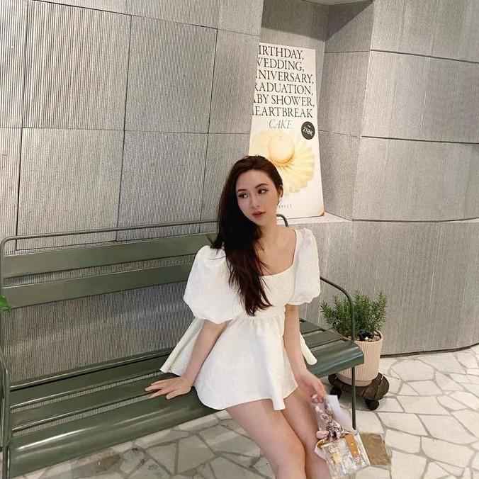 ÁO BABY DOLL NƠ LƯNG 2 MÀU TRẮNG ĐEN KRISTY DOLL TOP