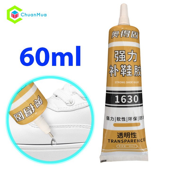 Keo Dán Giày Dạng Gel trong suốt Siêu Dính Strong Shoe Glue Tuýt 60ml ( Dán giày da, giày thể thao, giày vải,...)