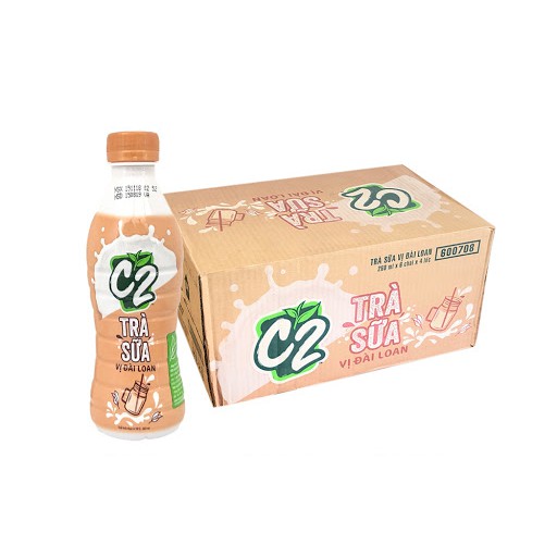 (Thùng 24 Chai) Trà Sữa C2 Vị Đài Loan 260ml