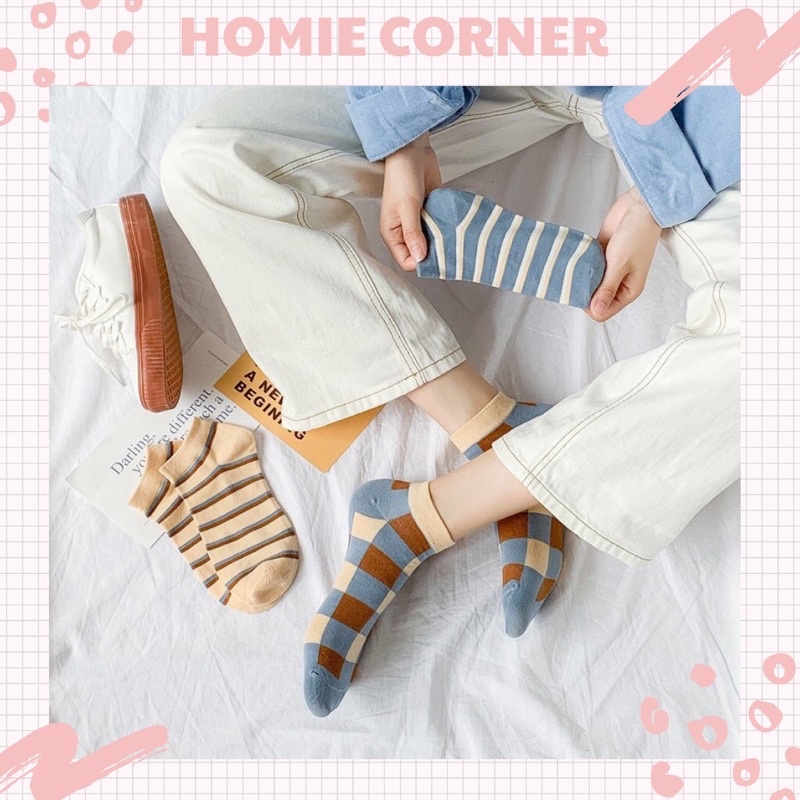 [TonaShoe] Vớ Cổ Ngắn Unisex Cotton Co Giãn Hút Mồ Hôi, Khử Mùi Êm Chân Phù Hợp Cho Mọi Loại Giày