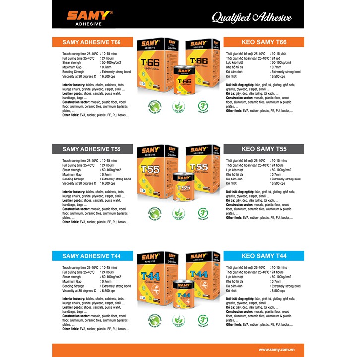 Keo dán cỏ nhân tạo Samy T55, thùng 3kg