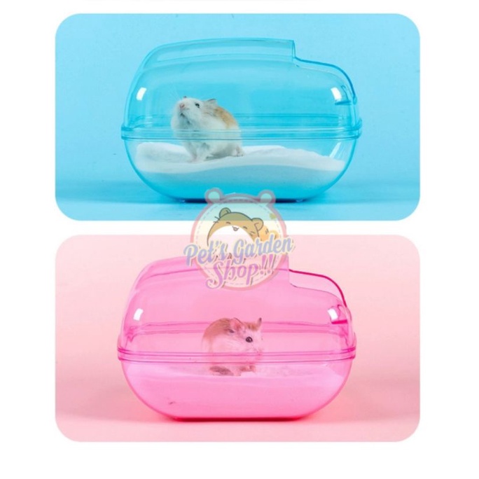 Nhà tắm mika big size cho hamster, đuôi mập...