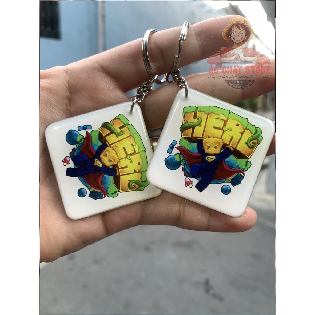 Móc khóa Hero Team nhựa dẻo cao cấp | dày dặn | độ bền cao