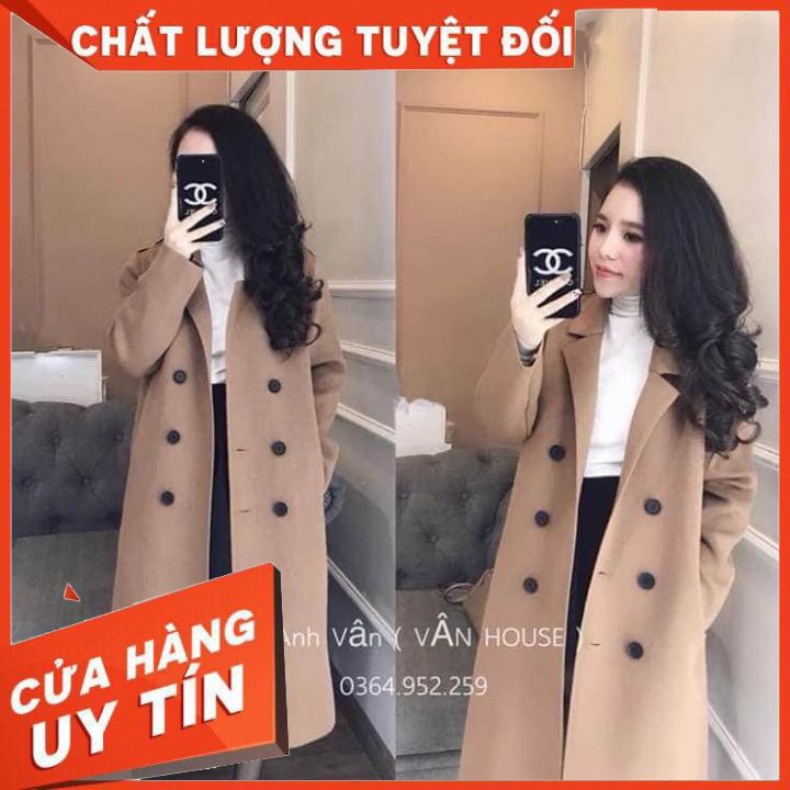 Aó Dạ Phong Cách Hản Quốc, hàng quảng châu cao cấp, áo chất dày và mịn, Áo dạ tweed nữ ( áo túi chéo)