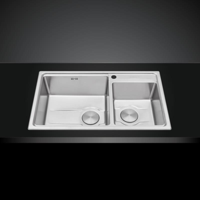 Chậu rửa chén inox Malloca MS 5082W, bồn rửa bát inox 304, Cam kết chính hãng