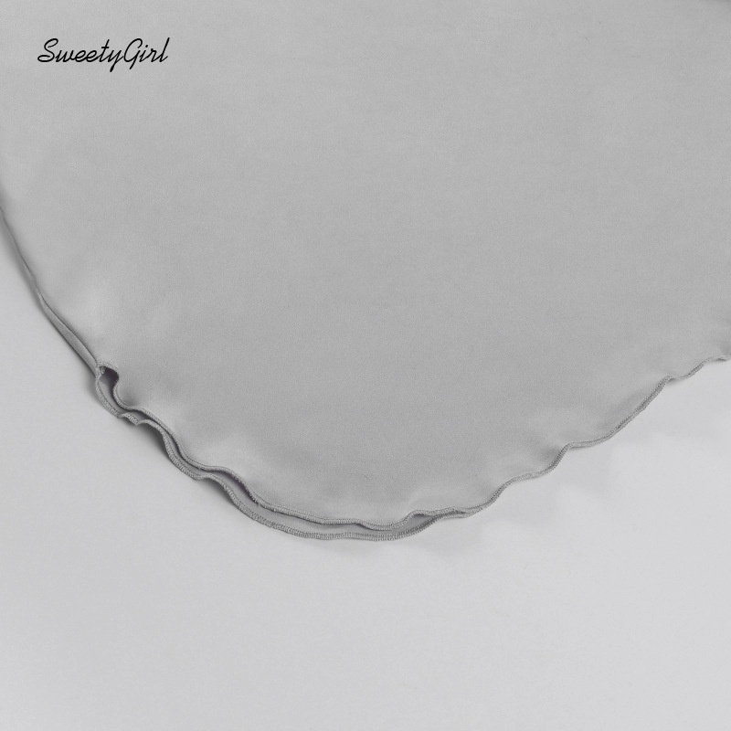 Đầm Ngắn Hai Dây Cổ Chữ V Hở Lưng Màu Trơn Thời Trang Gợi Cảm Cho Nữ