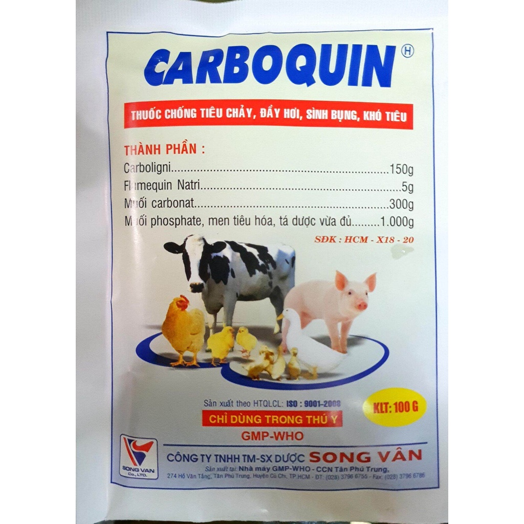 [ĐT] Carboquin Sông vân [100 gr] chỉ dùng trong thú y