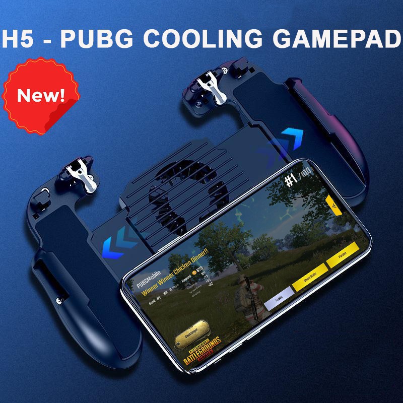 [CÓ SẴN] Tay Cầm Chơi PUBG H5 Tản Nhiệt Cho Điện Thoại Chơi GAME