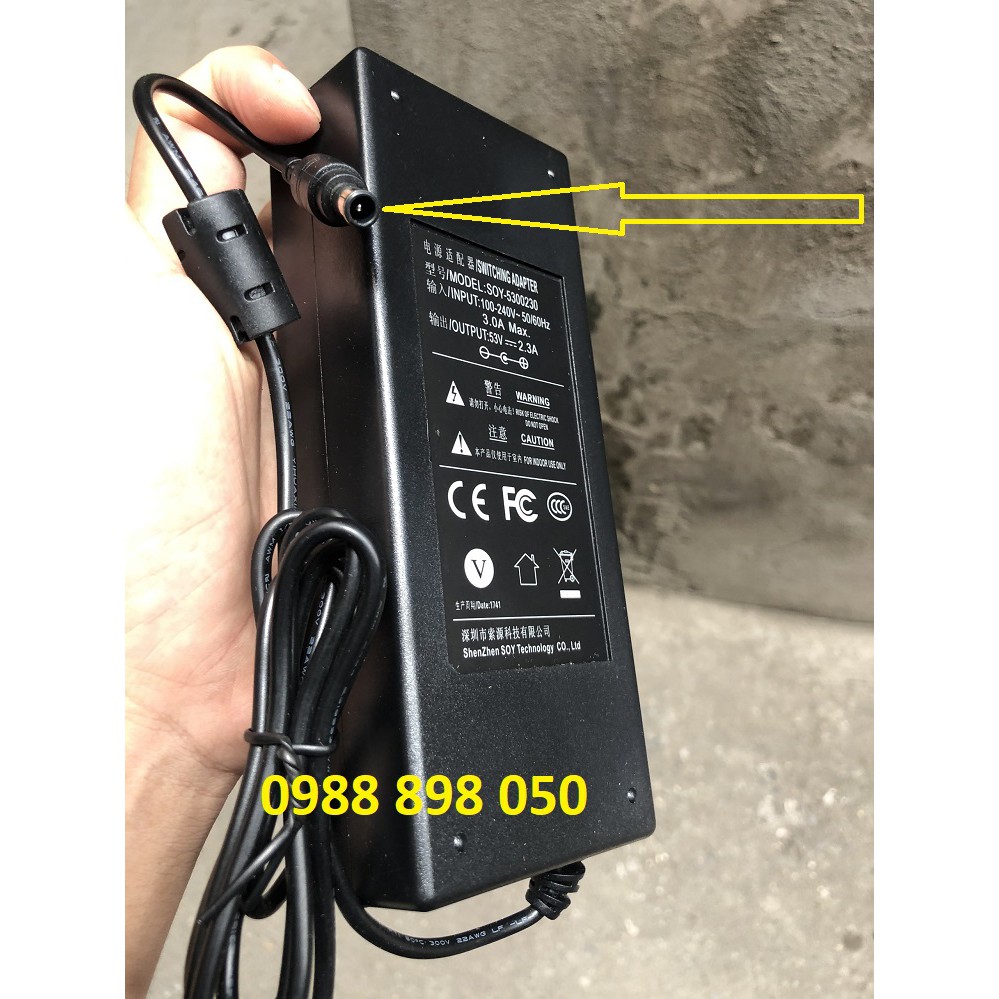 nguồn adapter 53V 2.3A cho Switch PoE Dahua