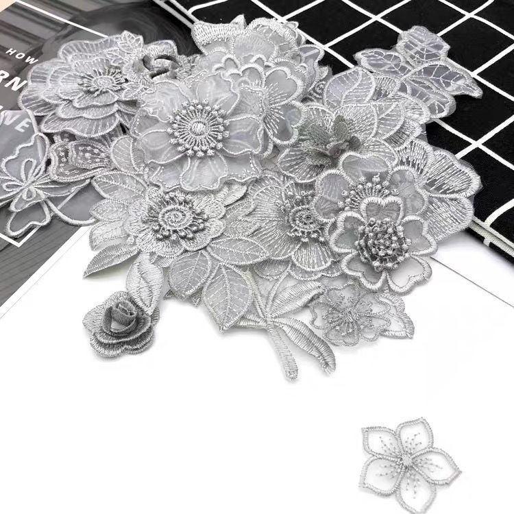 Miếng Thêu Ren Dán Trang Trí Quần Áo DIY