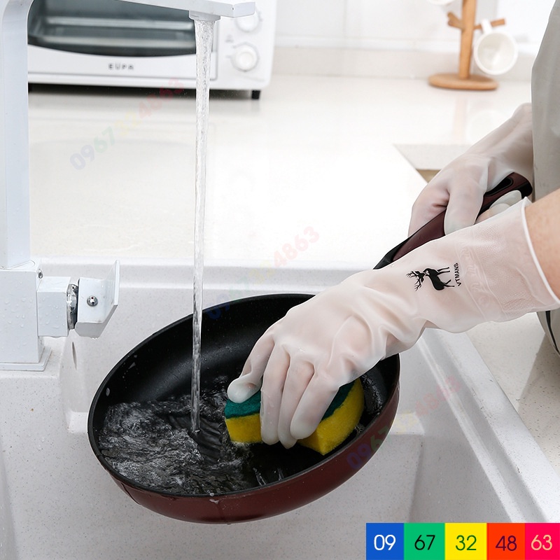 Găng tay cao su NGẮN SIÊU DAI cực bền cần thiết cho chị em