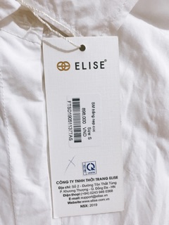 Sơ mi trắng elise size S newtag
