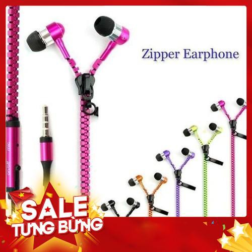 Tai nghe Zipper có dây kéo chống rối#tainghe