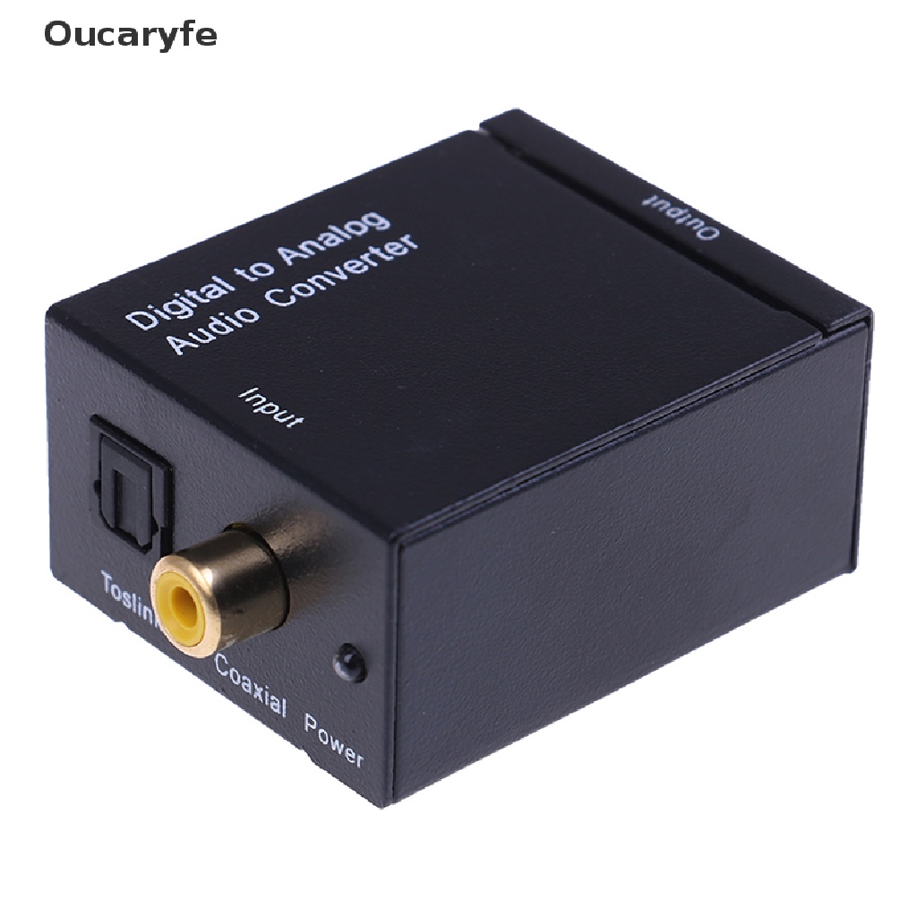 Oucaryfe Optical coaxial toslink digital to analog audio converter adapter RCA L/R VN