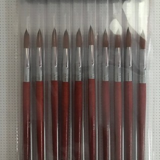 Cây Cọ đắp móng bột, cán gỗ Size số 16