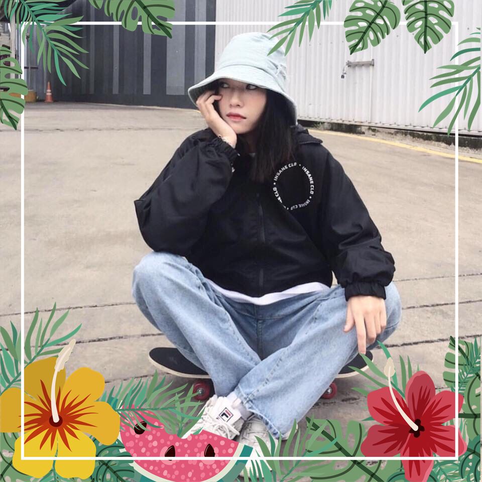 Áo Khoác Dù In Biểu Tượng Insane-Clo Hàng Xịn