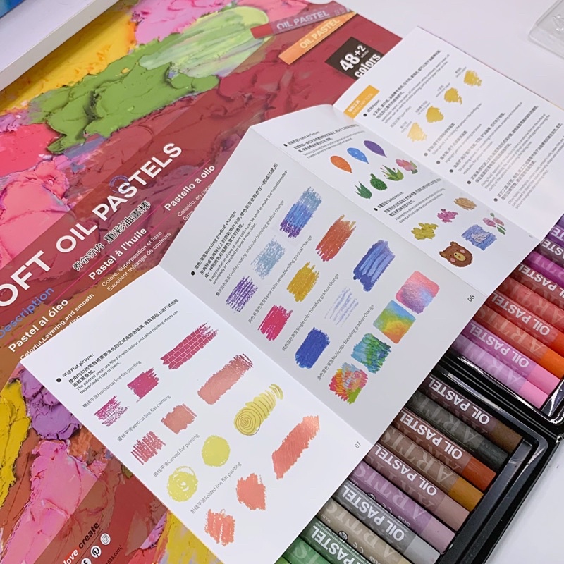 [t15l11] Màu Sáp dầu Giorgione 12/24/36/48 Soft Oil Pastels Hạng Hoạ Sĩ