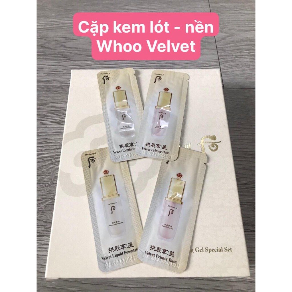 Gói sample Kem lót và kem nền Whoo Velvet bản mới nhất | BigBuy360 - bigbuy360.vn