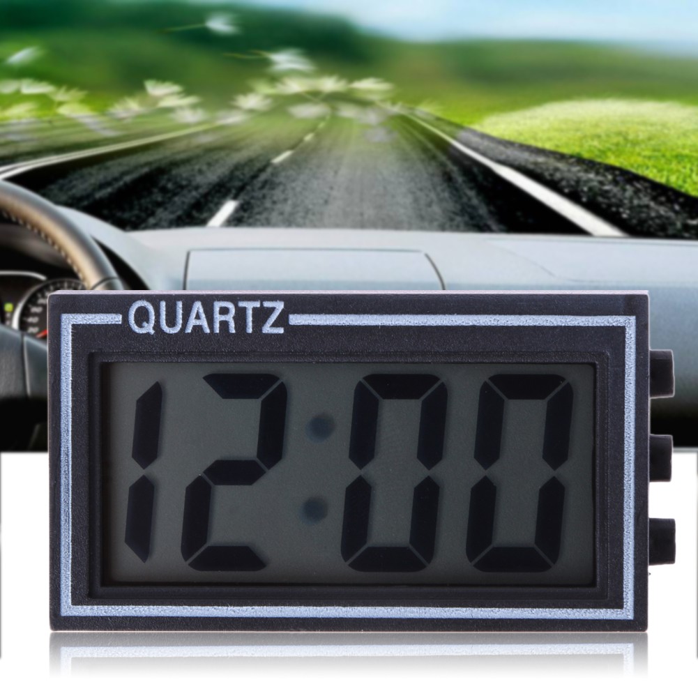 Đồng hồ điện tử mini có chức năng hiển thị ngày cao cấp cho xe ô tô