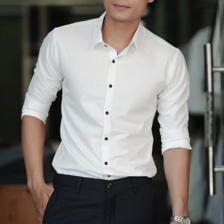 SƠ MI LỤA TRƠN ĐEN LOẠI 1