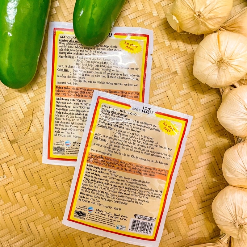 BỘT LẨU THAI CAY TOMYUM LOBO THÁI LAN 30GR