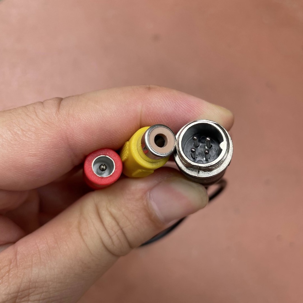 Đổi đầu GX12 sang RCA,  GX12 to AV; 1 dây, 4 kim dương