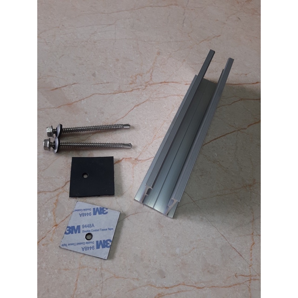 Thanh Ray nhôm mini Chuyên dụng cho Điện mặt trời