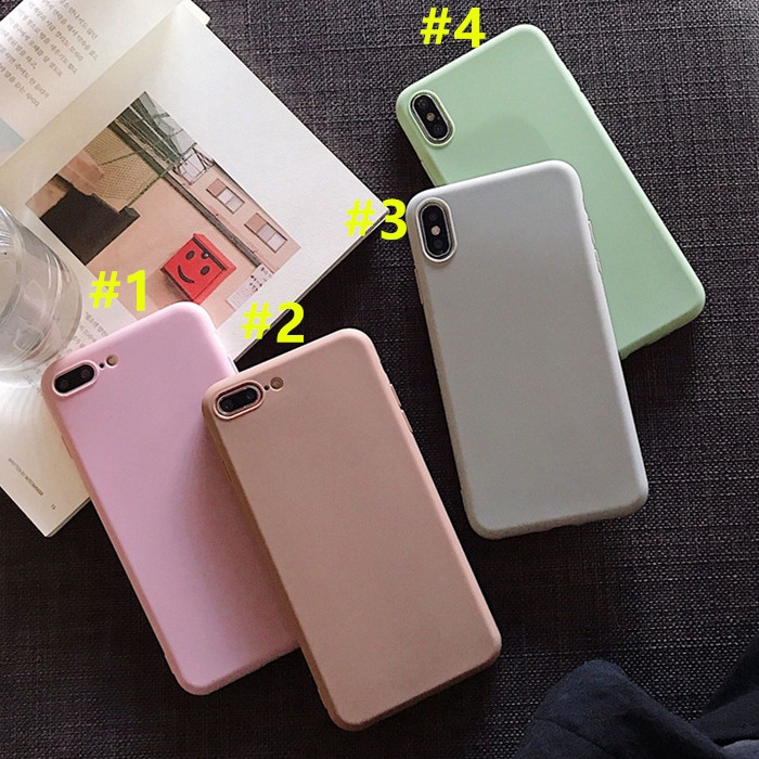 Ốp lưng điện thoại bằng Silicone màu trơn dành cho Iphone XR XSmax X 6 7 8 6plus 8plus 11 11Promax 11Pro | BigBuy360 - bigbuy360.vn