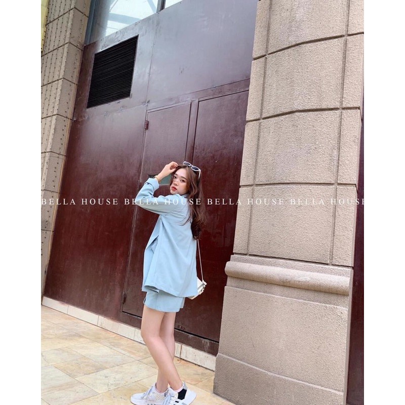 Áo blazer không khuy xanh | BigBuy360 - bigbuy360.vn