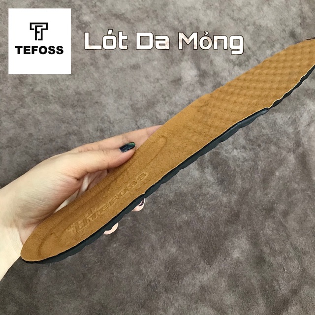 [Mã LT50 giảm 50k đơn 250k] TEFOSS- Lót da thật (DA HEO)thuộc thảo mộc đệm êm khử mùi,tăng size giày,hút mồ hôi