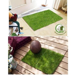 Thảm cỏ lau chùi chân cao cấp - cỏ nhựa nhân tạo