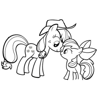 Vở tô màu cho bé Pony