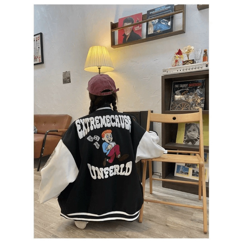 ÁO KHOÁC BOMBER NAM NỮ HUY HIỆU NGỰC KÈM HUY HIỆU TAY SÀNH ĐIỆU THỜI TRANG