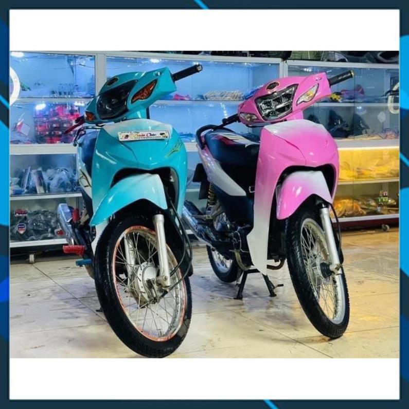 Tem Phủ,Trùm Cho Wave 100,110 Chuyển Sắc 2 Màu Cao Cấp Loại Cán 3 Lớp Bóng
