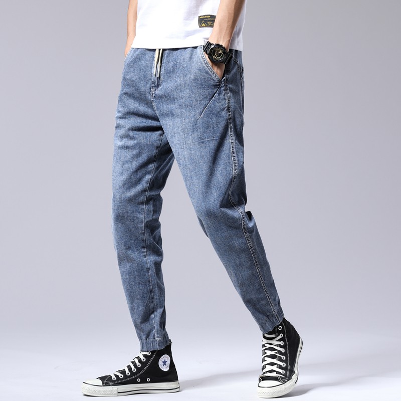 Quần Jeans Harem Lưng Thun Co Giãn Size Lớn M-7Xl / 2 Màu