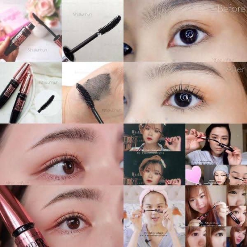 Mascara chuốt mi làm dài dày tơi cong Maybeline