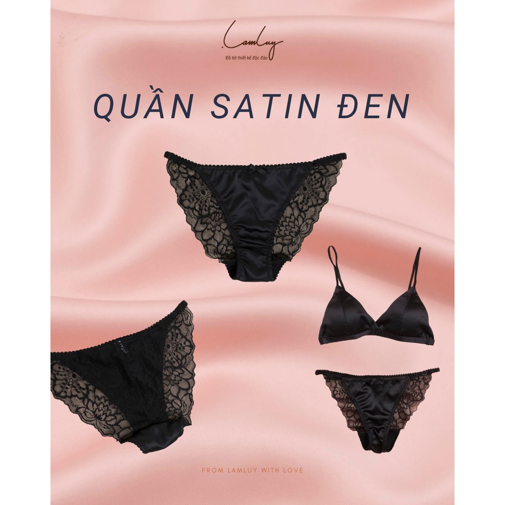 Quần lót dây Lamluy satin lụa mềm mịn (nhiều màu)