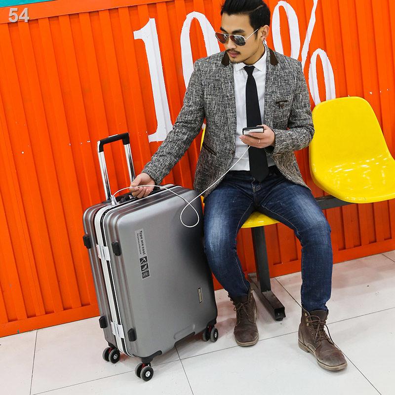 （Hộp kéo） Bánh xe phổ thông doanh nhân khung nhôm nam nữ Sinh viên hàn quốc vali kéo hộp mật khẩu m