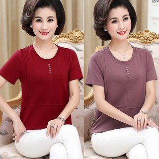 Áo thun trung niên 3 màu co giãn có ảnh thật