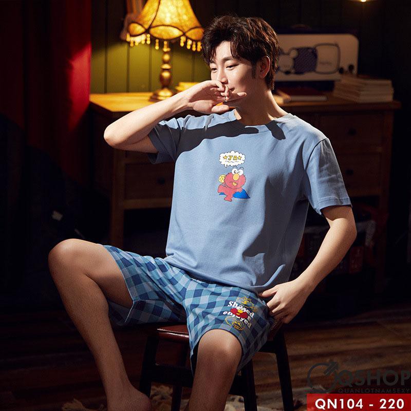 BỘ ĐỒ NGỦ THUN COTTON NAM QN104-QN105-QN106-QN107
