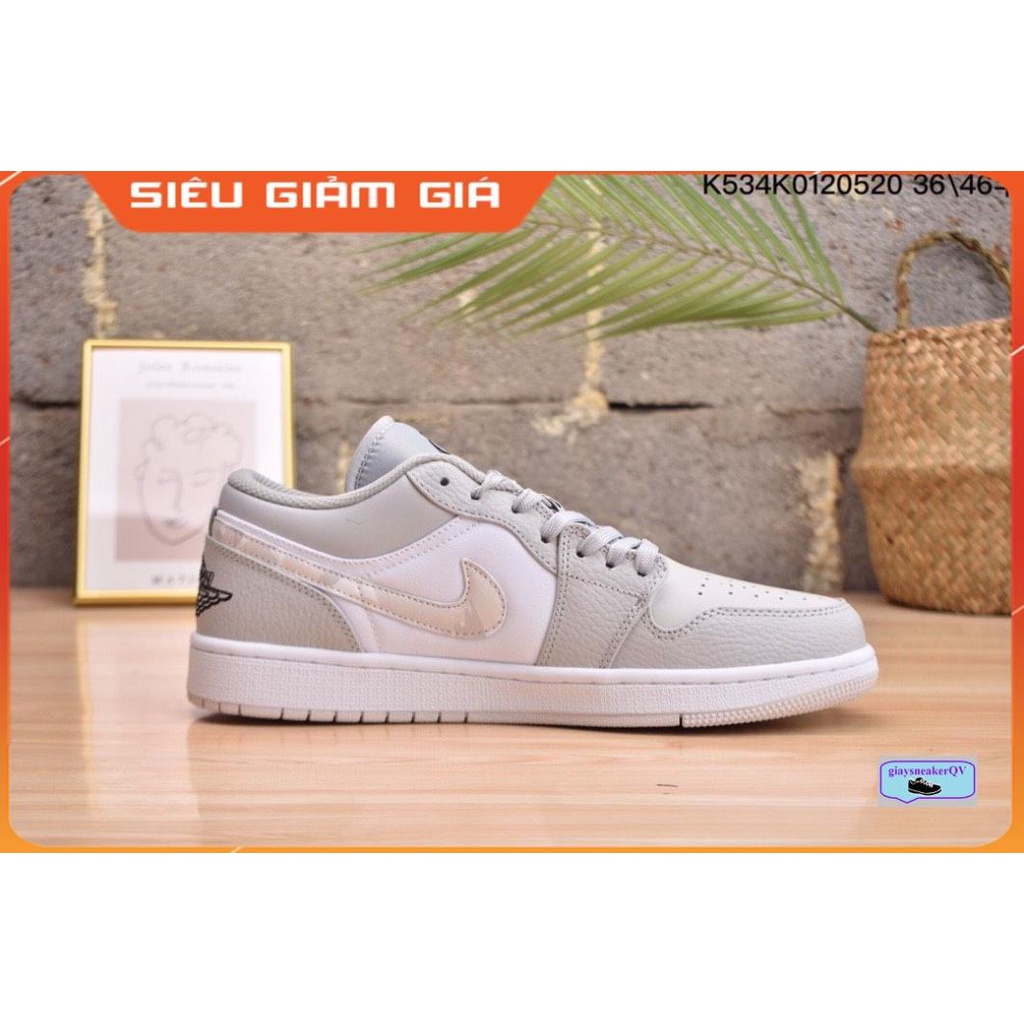Giày thể thao Air Jordan 1 Low White Camo siêu đẹp, giá yêu thương dành cho học sinh, sinh viên