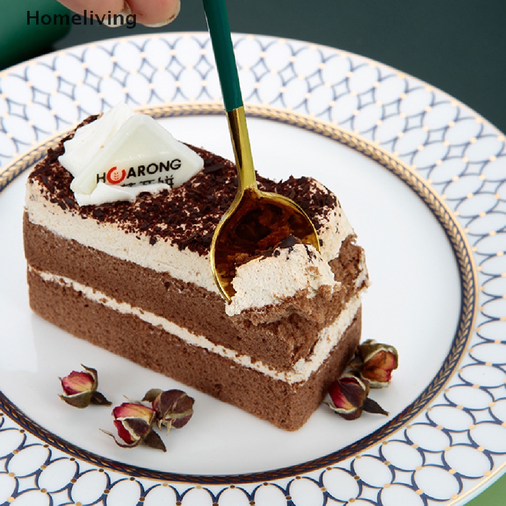 Muỗng Cà Phê Cán Dài Bằng Thép Không Gỉ Màu Sắc Cầu Vồng Xinh Xắn