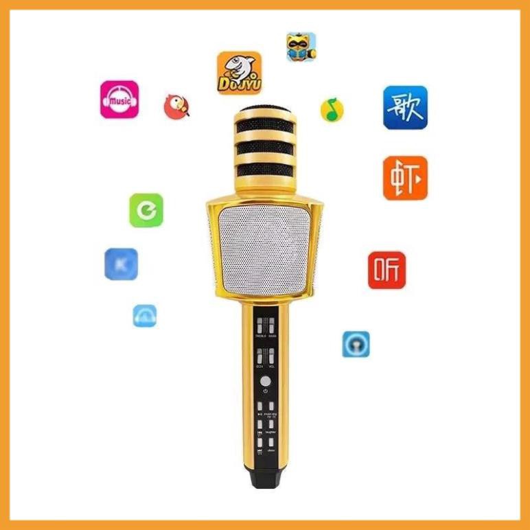 ⚡FREE SHIP⚡ Micro Karaoke SD-17 Mic Hút Nhạc To Bluetooth 3.0b hỗ trợ ghi âm không dây