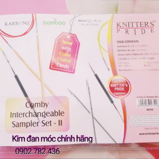 {Có Tách lẻ} Bộ kim đan vòng Knitter Pride
