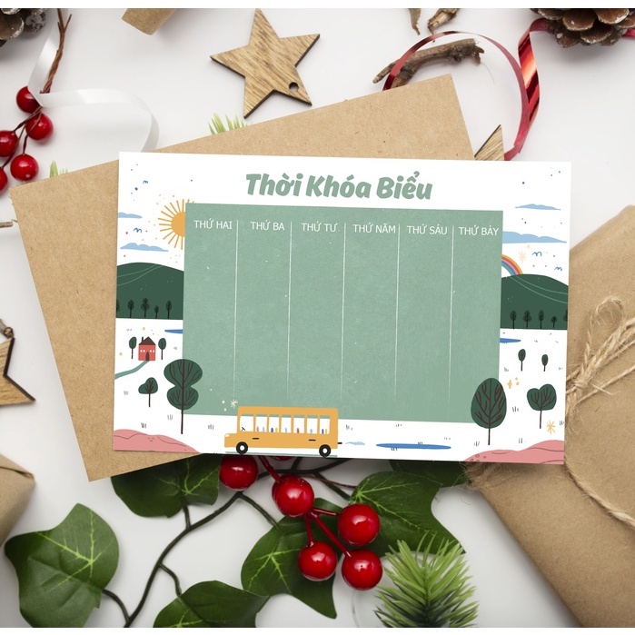 23 mẫu Thời khóa biểu xinh