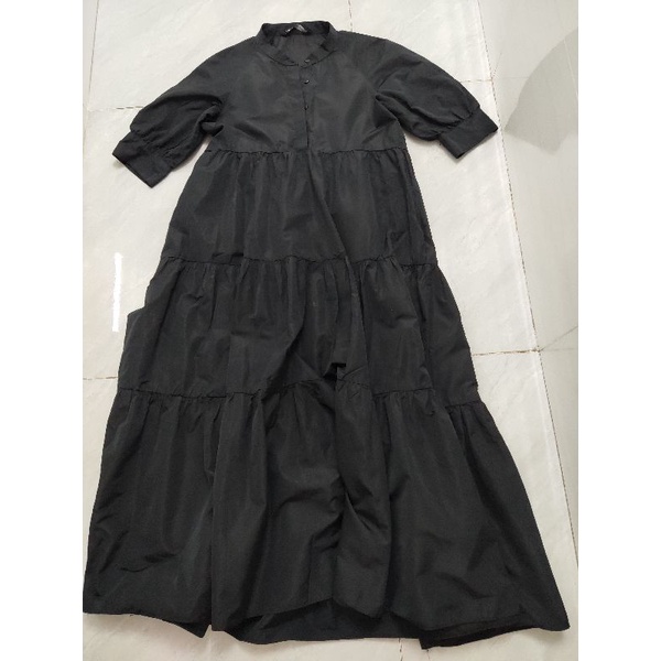 Đầm Poplin Zara chính hãng tay phồng size XS